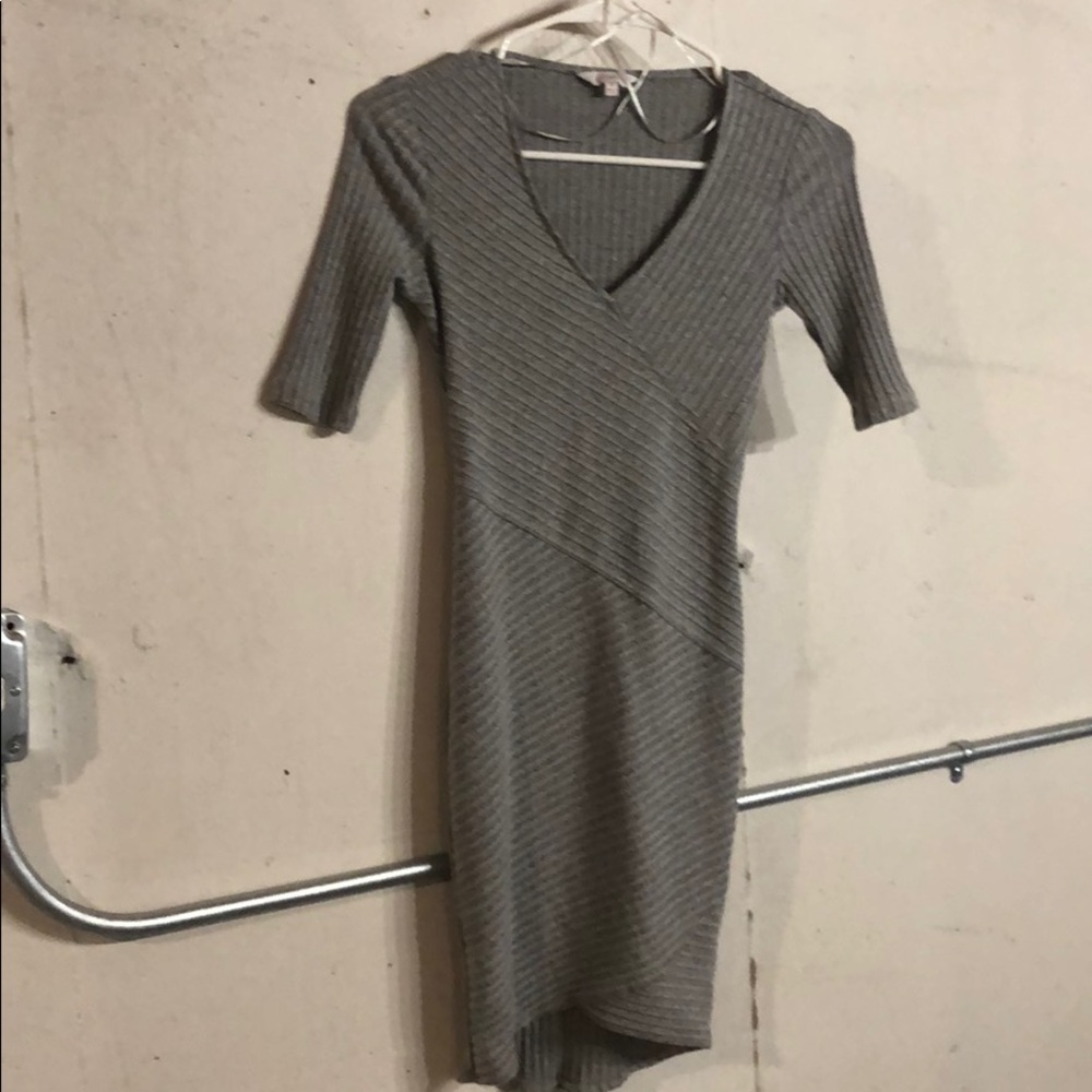gray bodycon dress